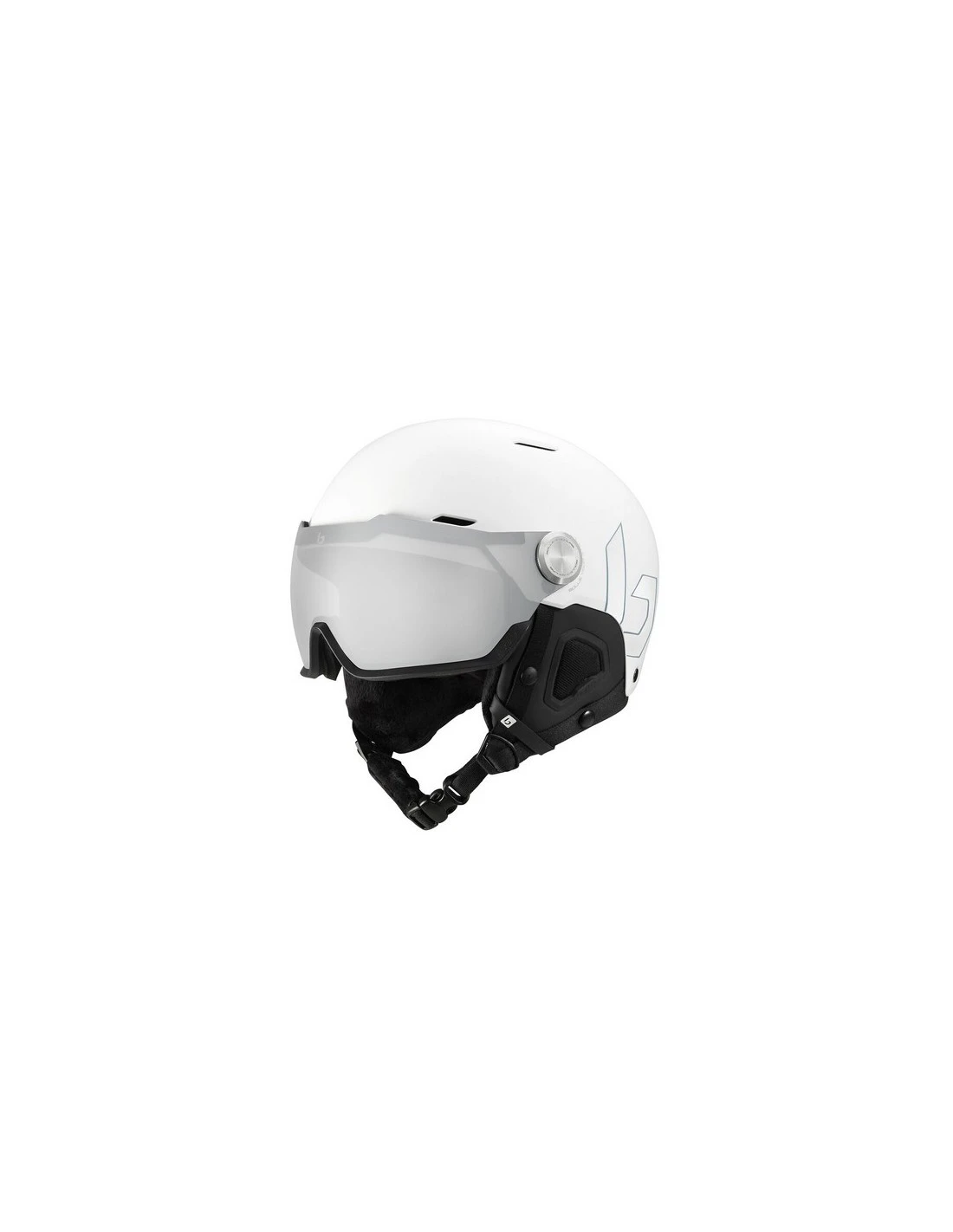 Casque De Ski Neuf à Visière Bolle Might Visor Premium Mips White Matte Photocromic 1/3 Taille 52/55cm, 55/58cm