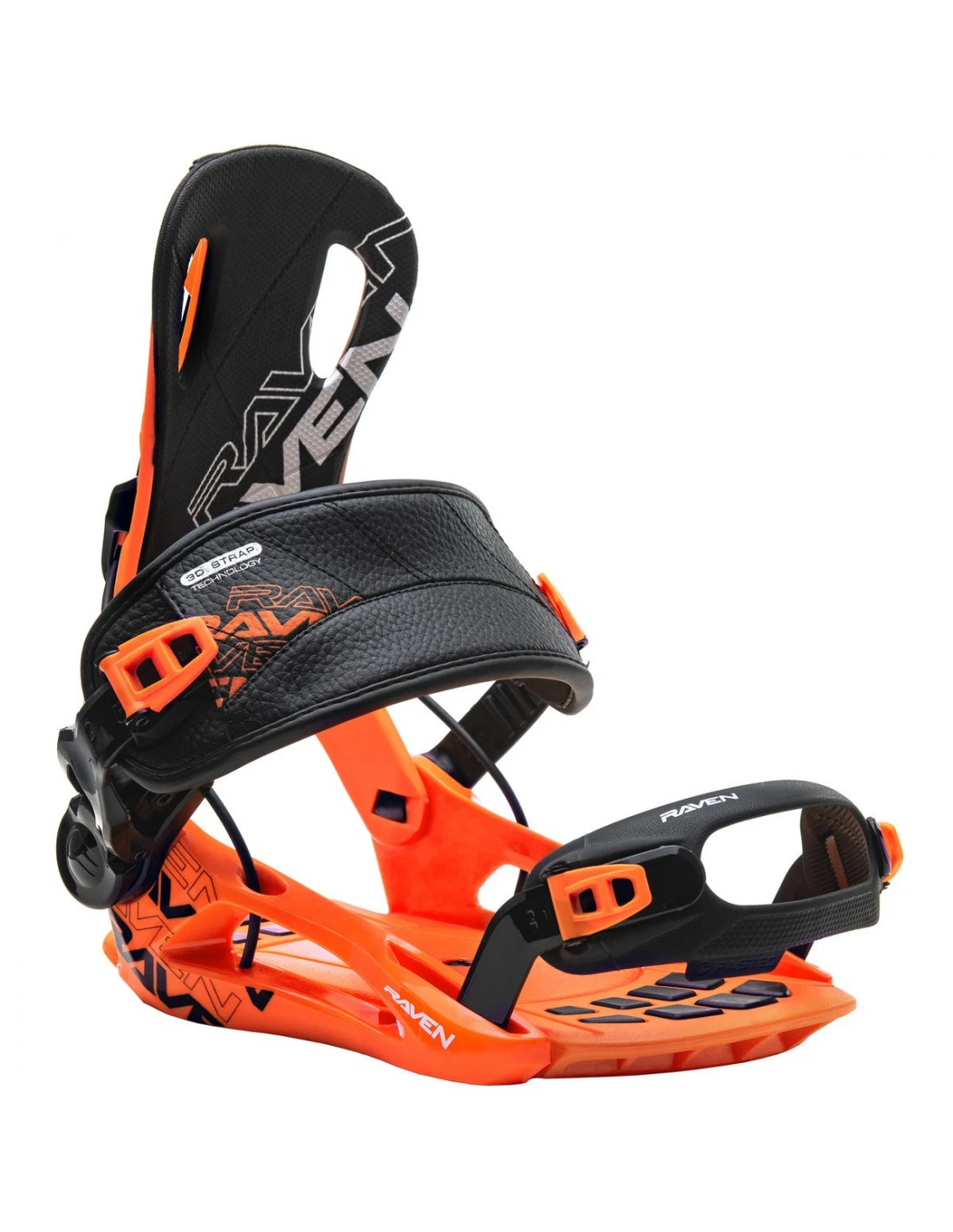 Fixations De Snowboard Systeme Flow Raven FT270 Black Orange Taille M(39 Ă 42)
