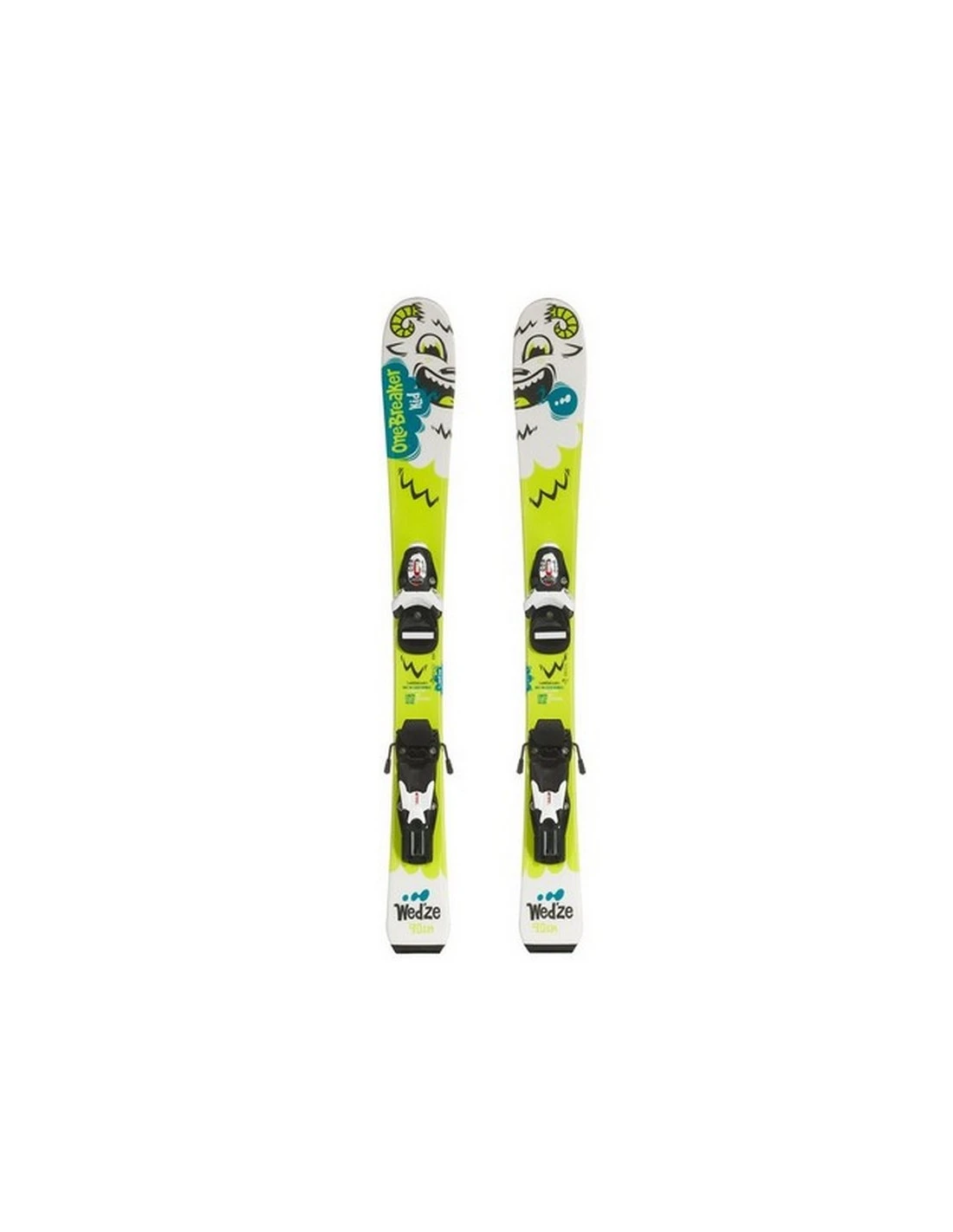 Ski Wedze Onebreaker Vert Taille 90cm + Fix